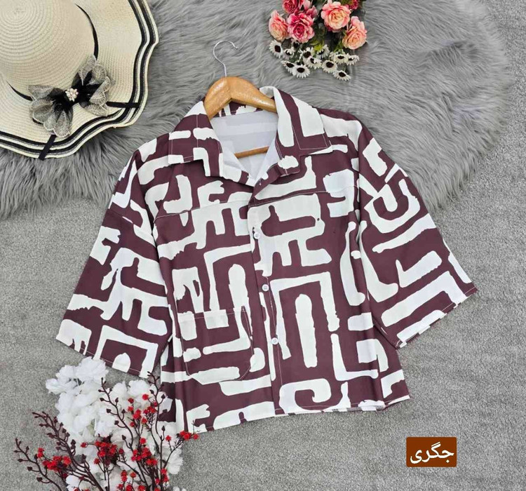 شومیز باکسی طرحدار