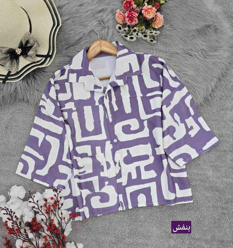 شومیز باکسی طرحدار