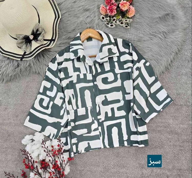 شومیز باکسی طرحدار