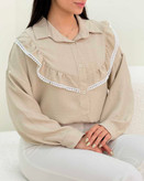 شومیز یقه چین جنس صوفیا