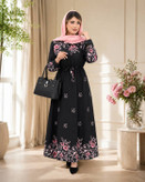پیراهن یقه چیت گلستان