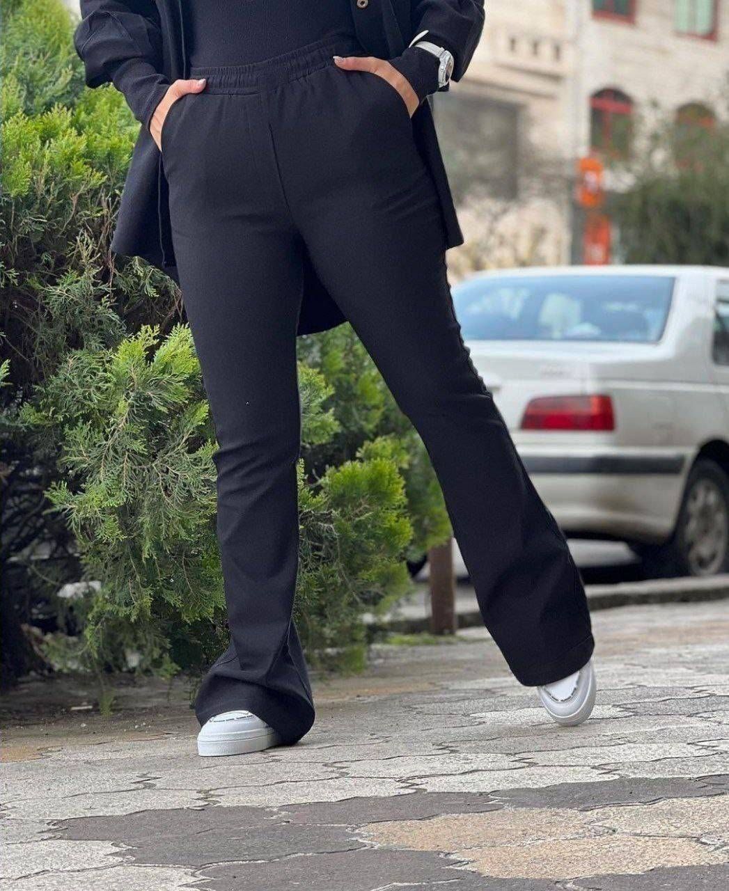 شلوار کتان کش اعلا