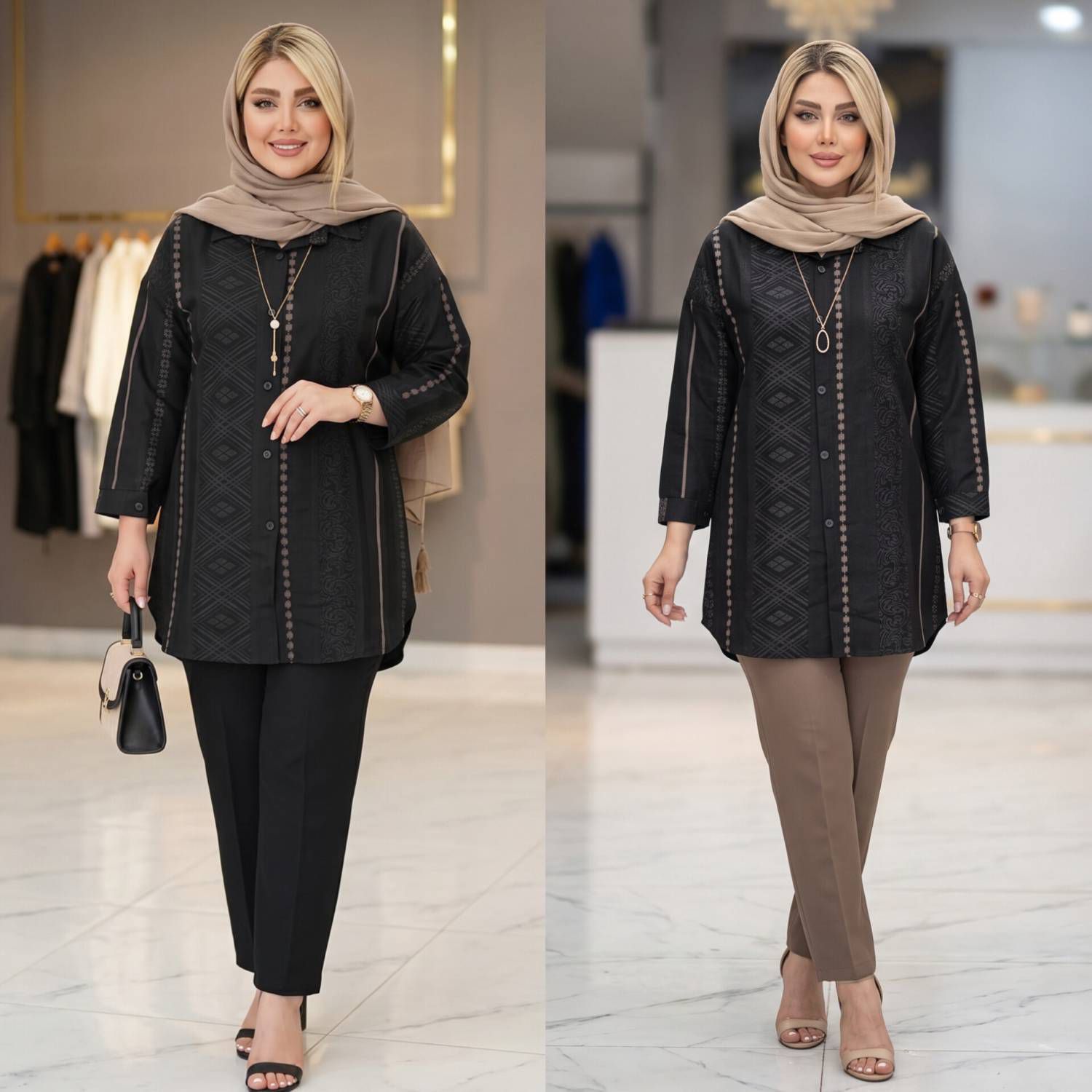 شومیز مانتویی دینا تضمینی