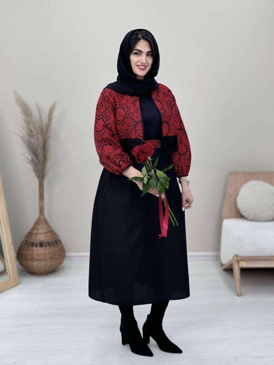 کت و سارافون و کمربند نارگل