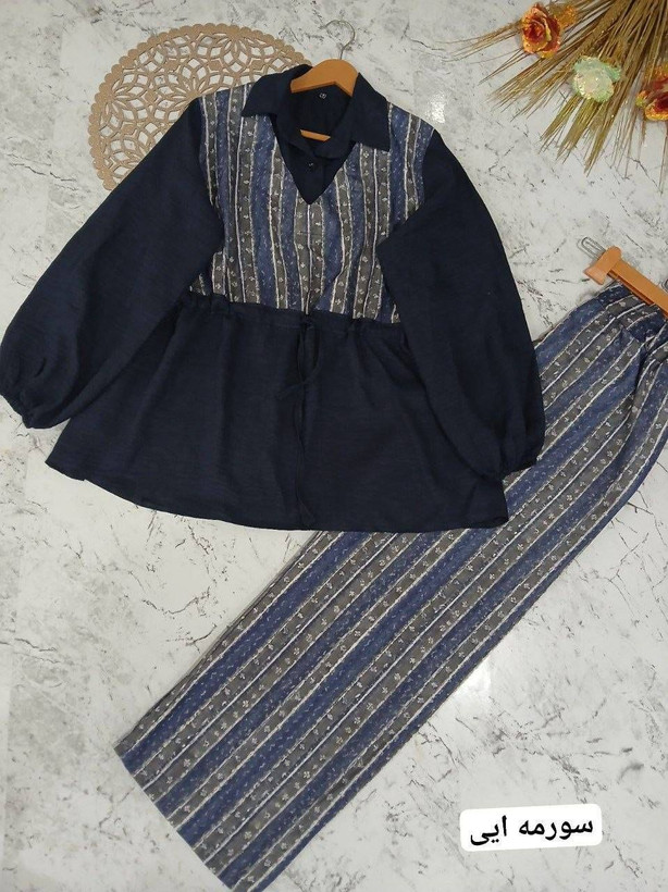 ست شومیز شلوار شیک تابستانه