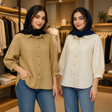 شومیز مانتویی طرحدار ساره