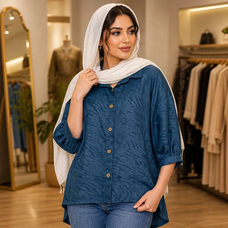 شومیز مانتویی طرحدار ساره