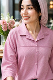 شومیز مانتویی شیشه ای