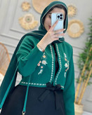 کت و سارافون عسل جنس کرپ مازراتی اعلا