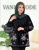 مانتو مجلسی رازقی جنس مخمل درجه یک