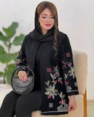 مانتو مجلسی رازقی جنس مخمل درجه یک