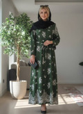 پیراهن پتینه ای یقه پین دار