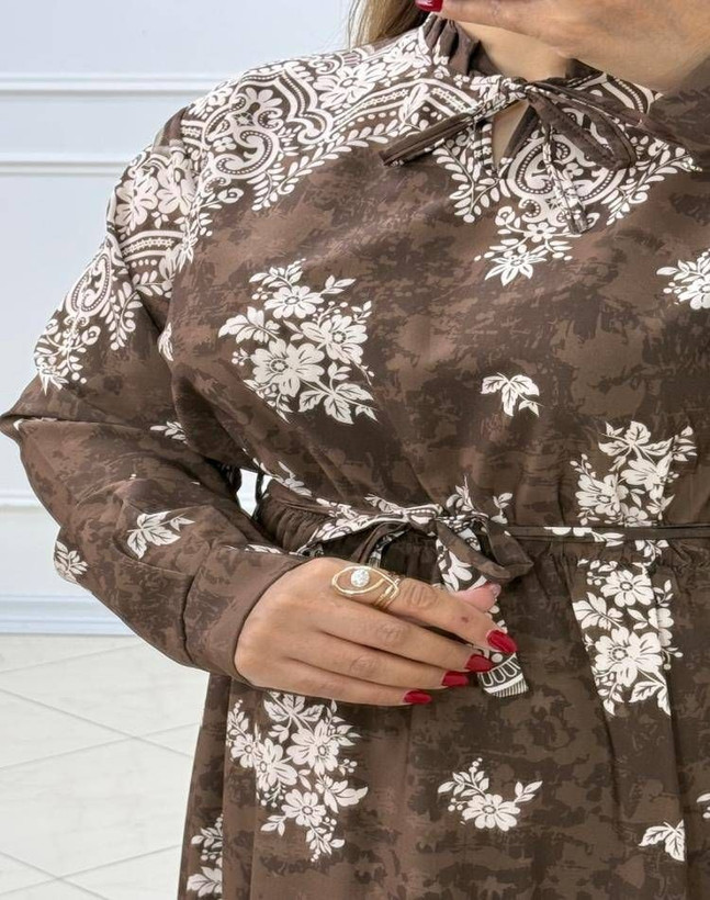 پیراهن پتینه ای یقه پین دار