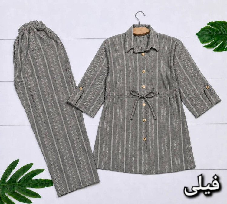 ست شومیز شلوار دلدار جنس شانتون