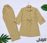ست شومیز شلوار دلدار جنس شانتون