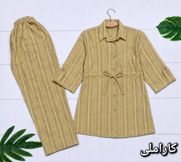 ست شومیز شلوار دلدار جنس شانتون