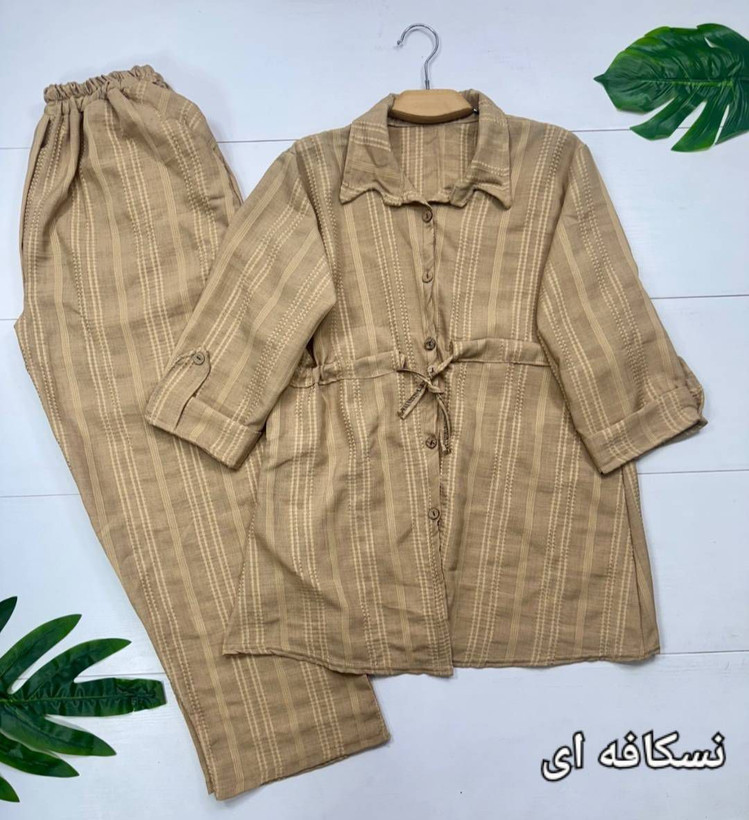 ست شومیز شلوار دلدار جنس شانتون