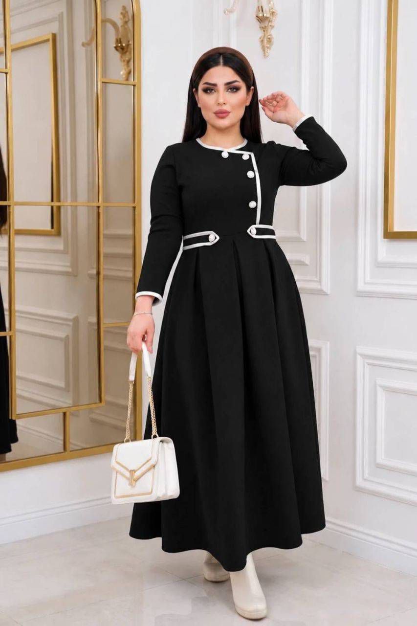 پیراهن بلند آذین جنس مازراتی