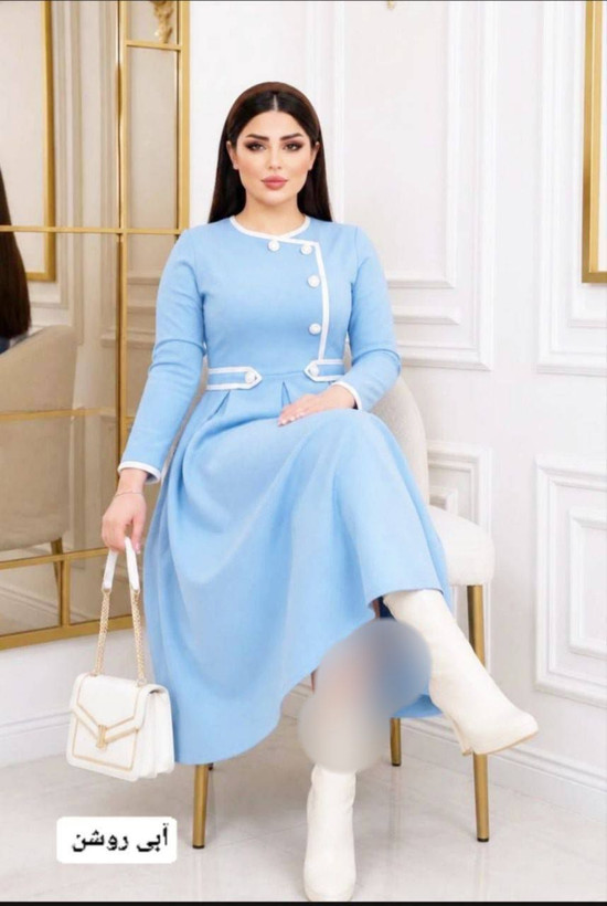 پیراهن بلند آذین جنس مازراتی