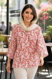 شومیز مانتویی برگ