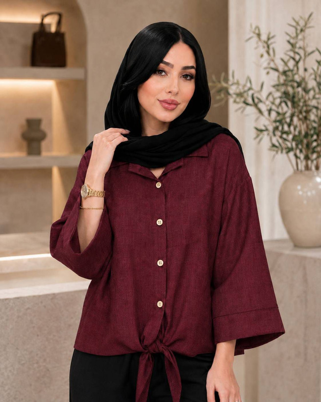 شومیز گره ای شانتون