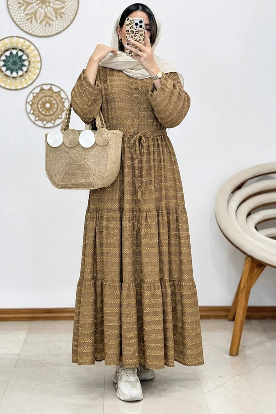 پیراهن ساحلی کوک دوزی