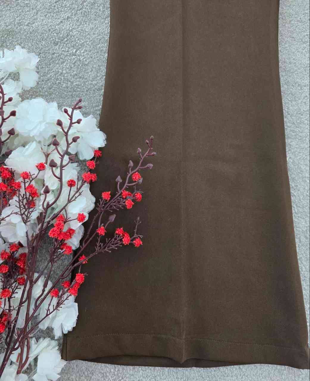 شلوار دمپا گشاد کمردکمه ای