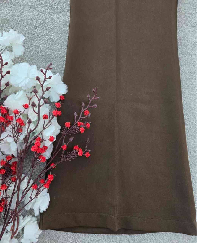 شلوار دمپا گشاد کمردکمه ای