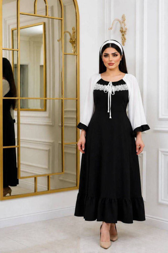 پیراهن بلند ژاکلین جنس الیزه