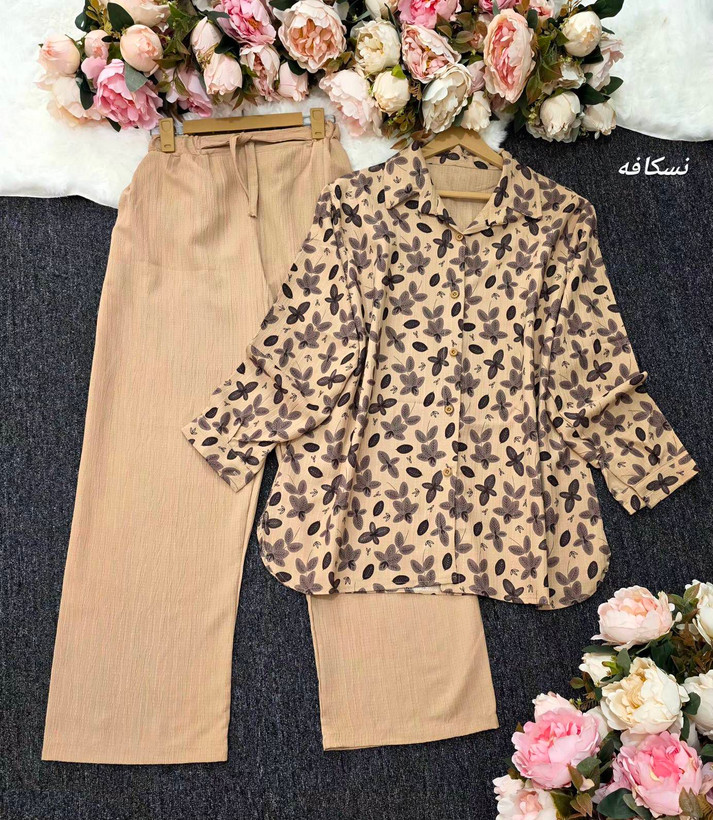 ست شومیز شلوارپارسیس جنس کراش اعلا وارداتی
