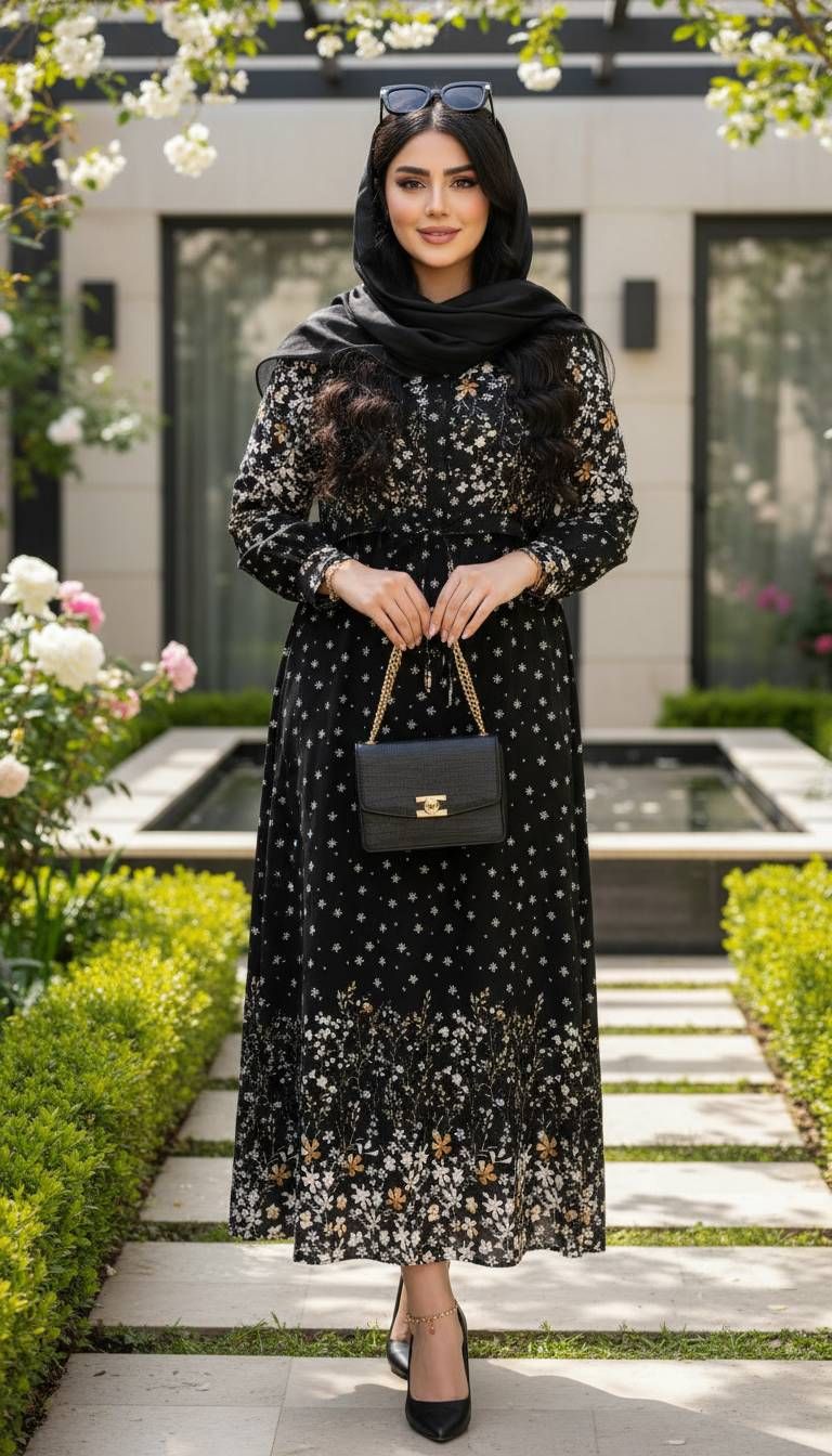 پیراهن جلودکمه گلزار جنس بوگاتی اعلا