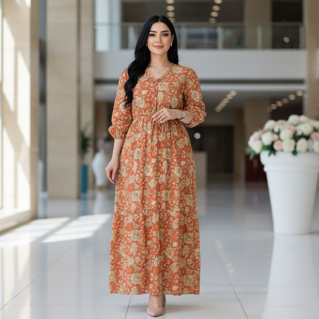 پیراهن ساحلی السا جنس بوگاتی درجه یک