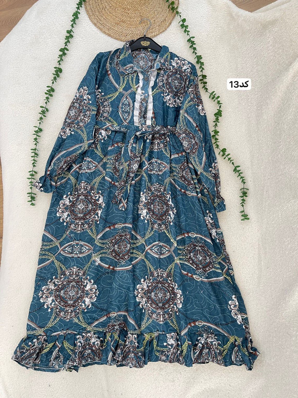 پیراهن گلشید جنس پنبه نخی