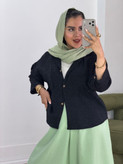 شومیز مانتویی باکسی شفق