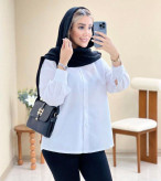 شومیز سفید داکرون