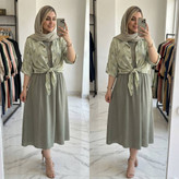 ست شومیز گره ای و سارافون شایلی