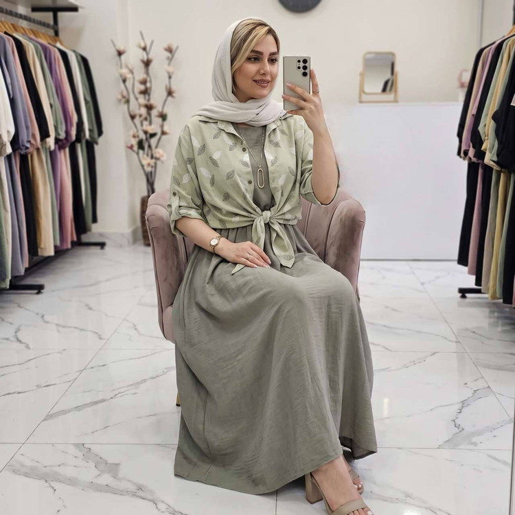 ست شومیز گره ای و سارافون شایلی