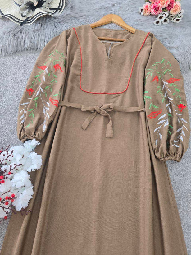 کفتان گلدوزی نازگل جنس بابوس