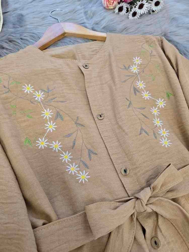 مانتو گلدوزی نهال جنس شانتون