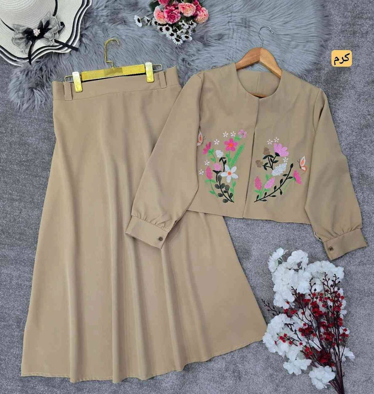 کت و دامن دلارام جنس مازراتی گرم بالا