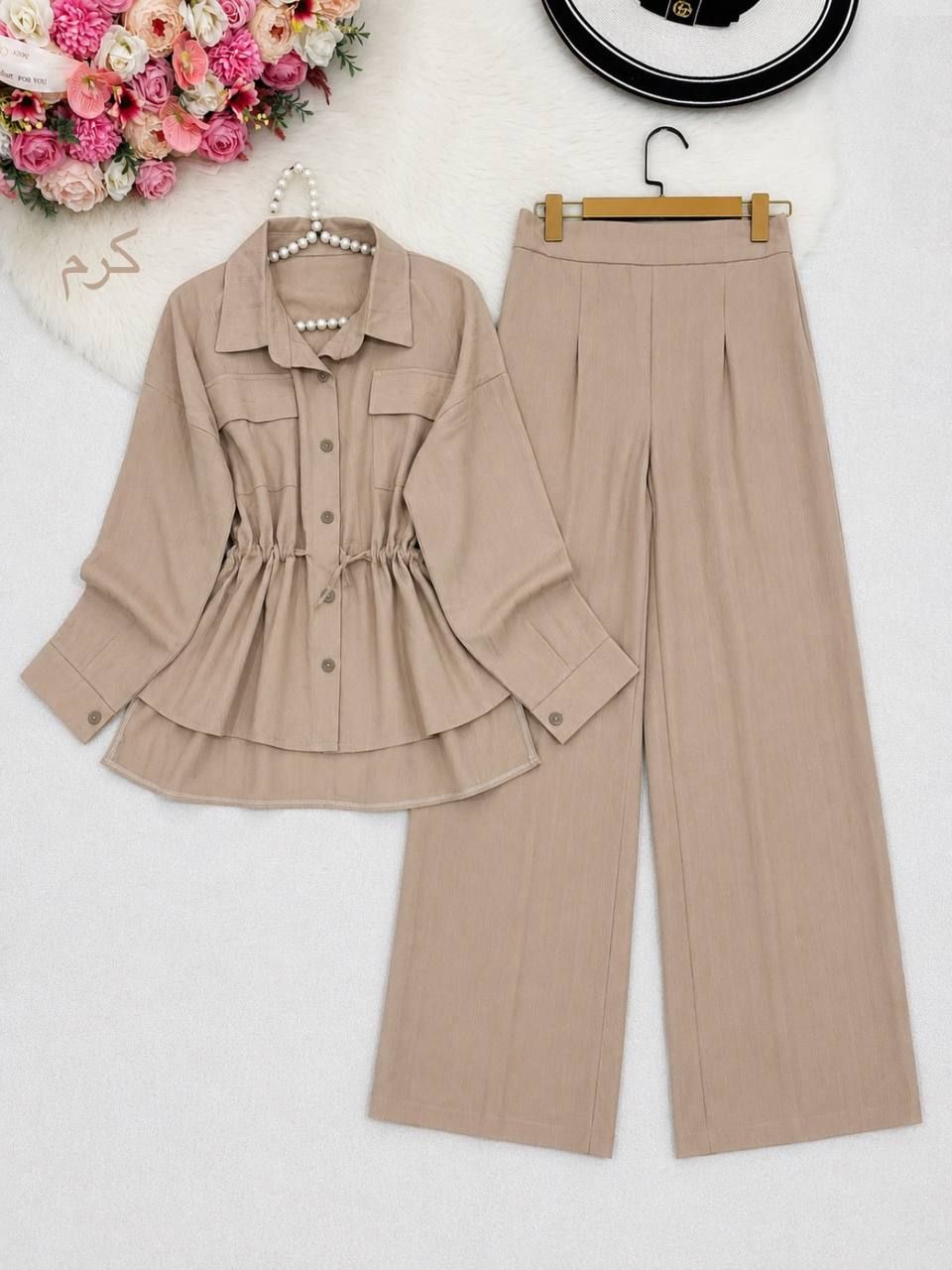 ست شومیز شلوار ترنم جنس جگوار اعلا