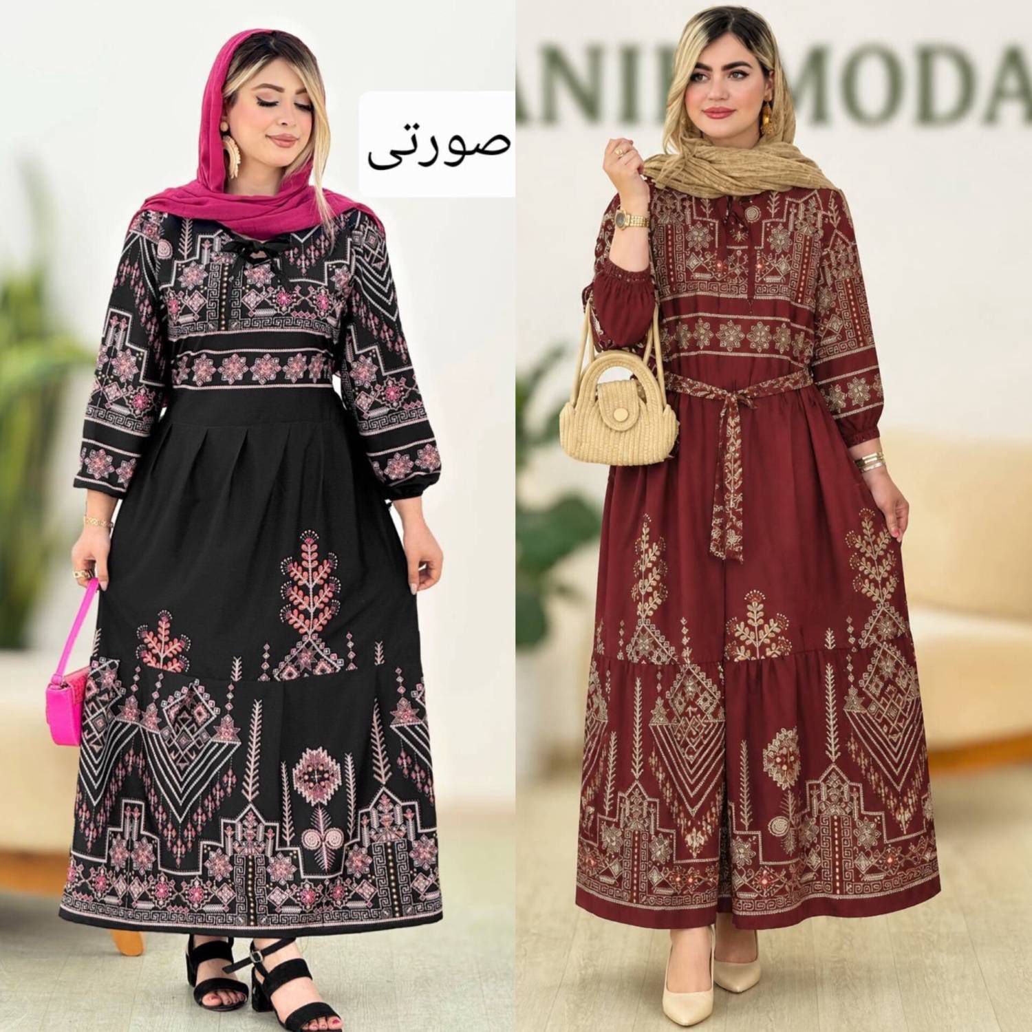 ساحلی فرنوش جنس کرپ فلور درجه یک