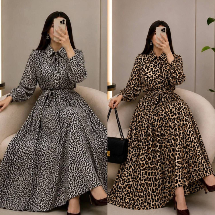 پیراهن الیزه پلنگی