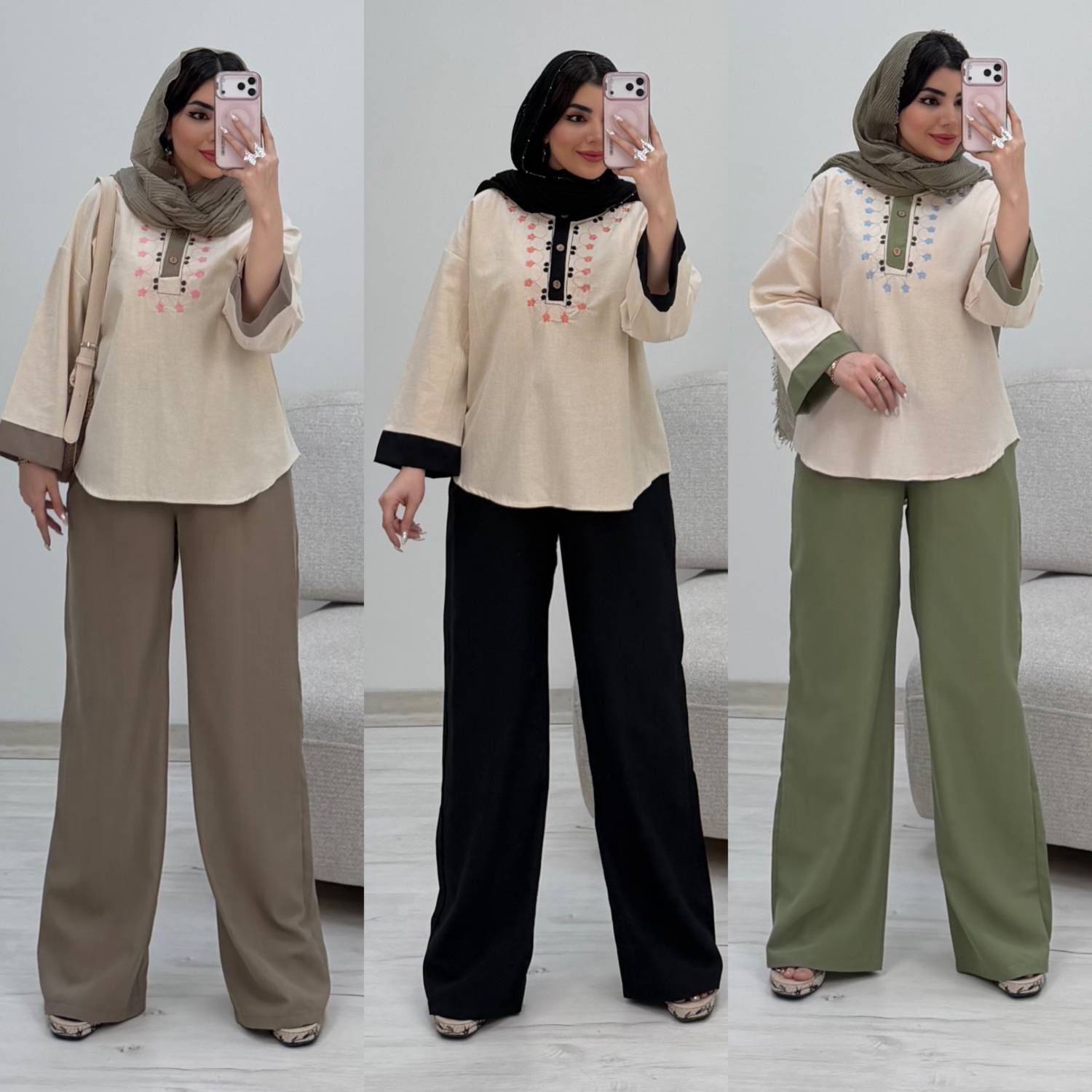 ست شومیز شلوار خاطره