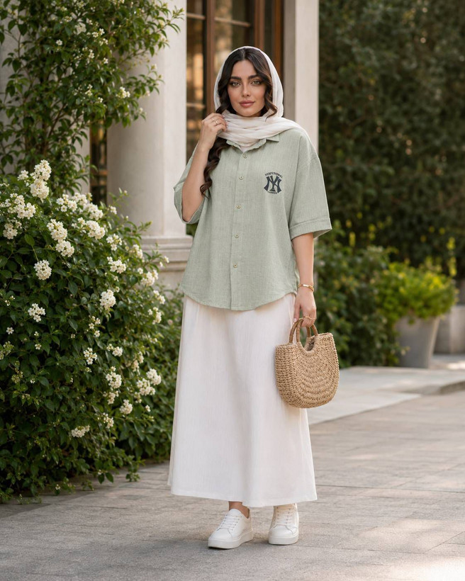 شومیز باکسی شادی جنس دبل فیس