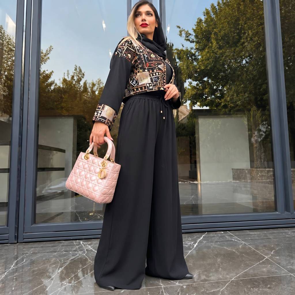 شلوار نخی راز مشکی