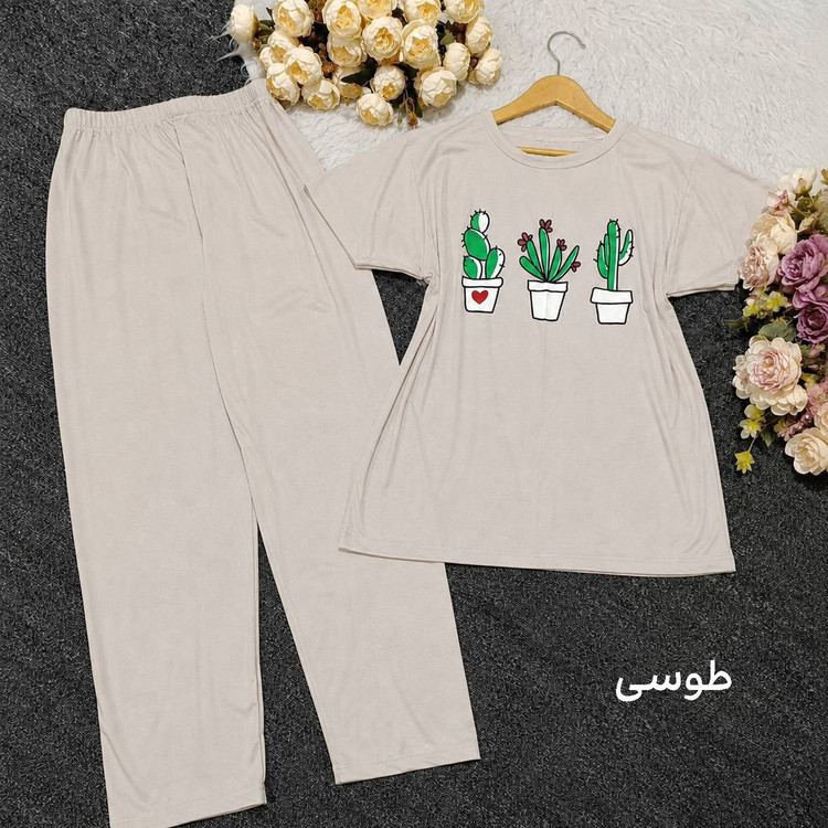 ست تیشرت شلوار کاکتوس