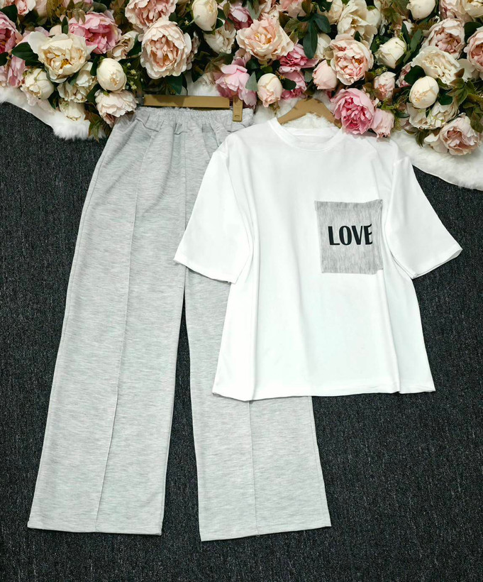 ست تیشرت شلوار love