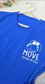 تیشرت باکسی مدل move نخ پنبه