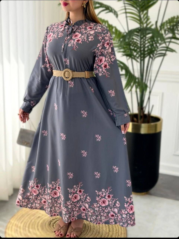 پیراهن ساحلی رز جنس بوگاتی